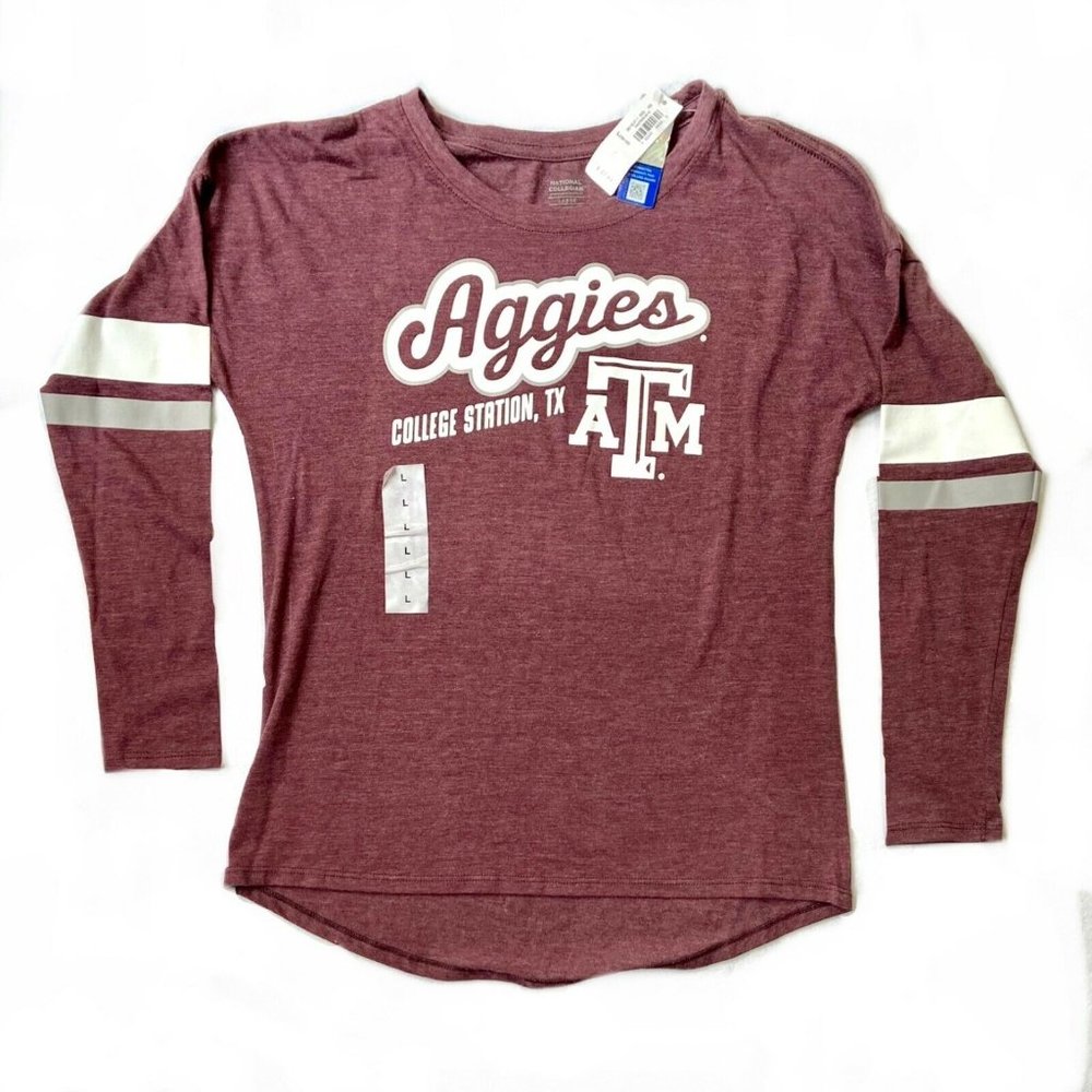 National Collegian TEXAS A&M AGGIES YOUTH Girls Long Sleeve Top - YL (10-12)